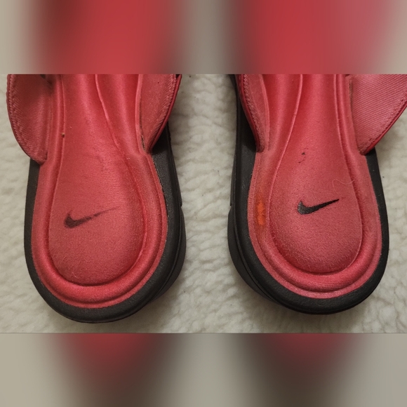 Nike Comfort Cushioned Footbed Womens Size 11 Black Pin Flip Flop Thong Sandals - Picture 4 of 6